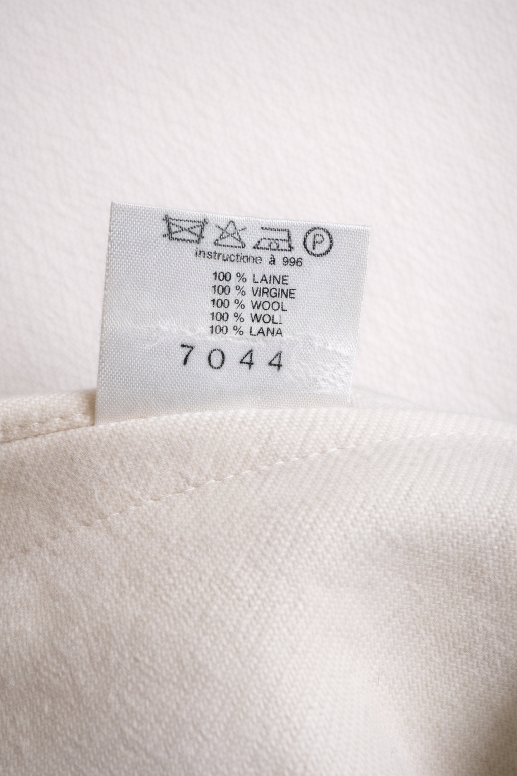 Chemise en laine blanch Guy Laroche vintage