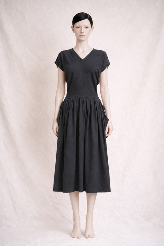 Robe minimaliste Commes des Garçonne en jacquard vintage