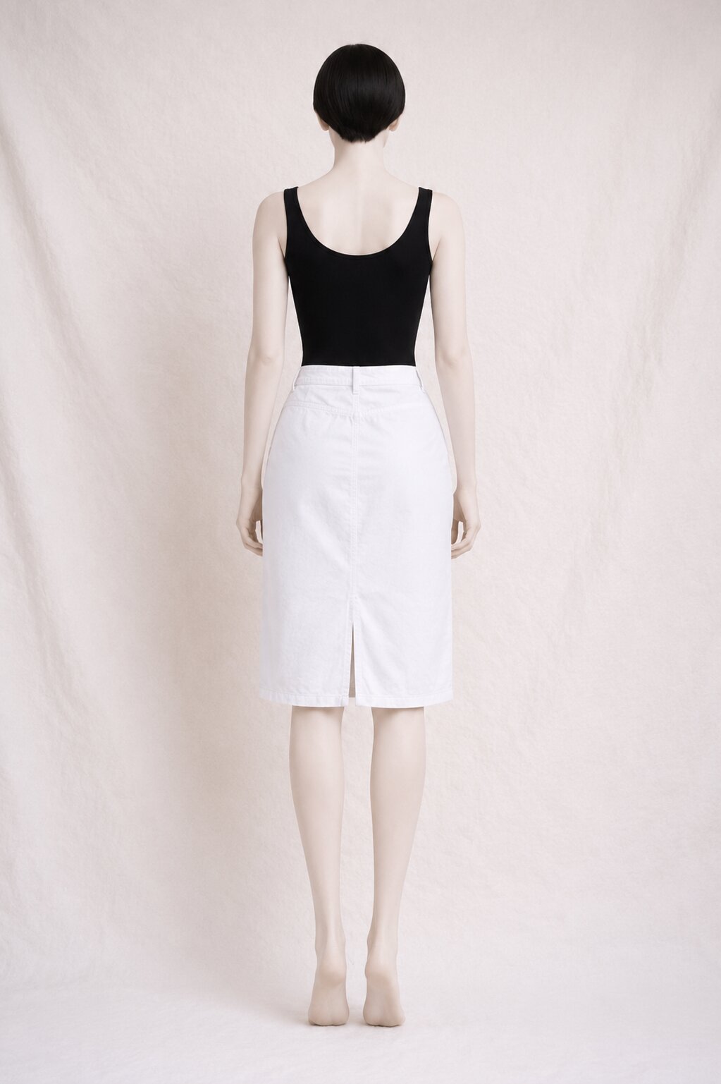 Authentic vintage Burberry white denim cargo skirt