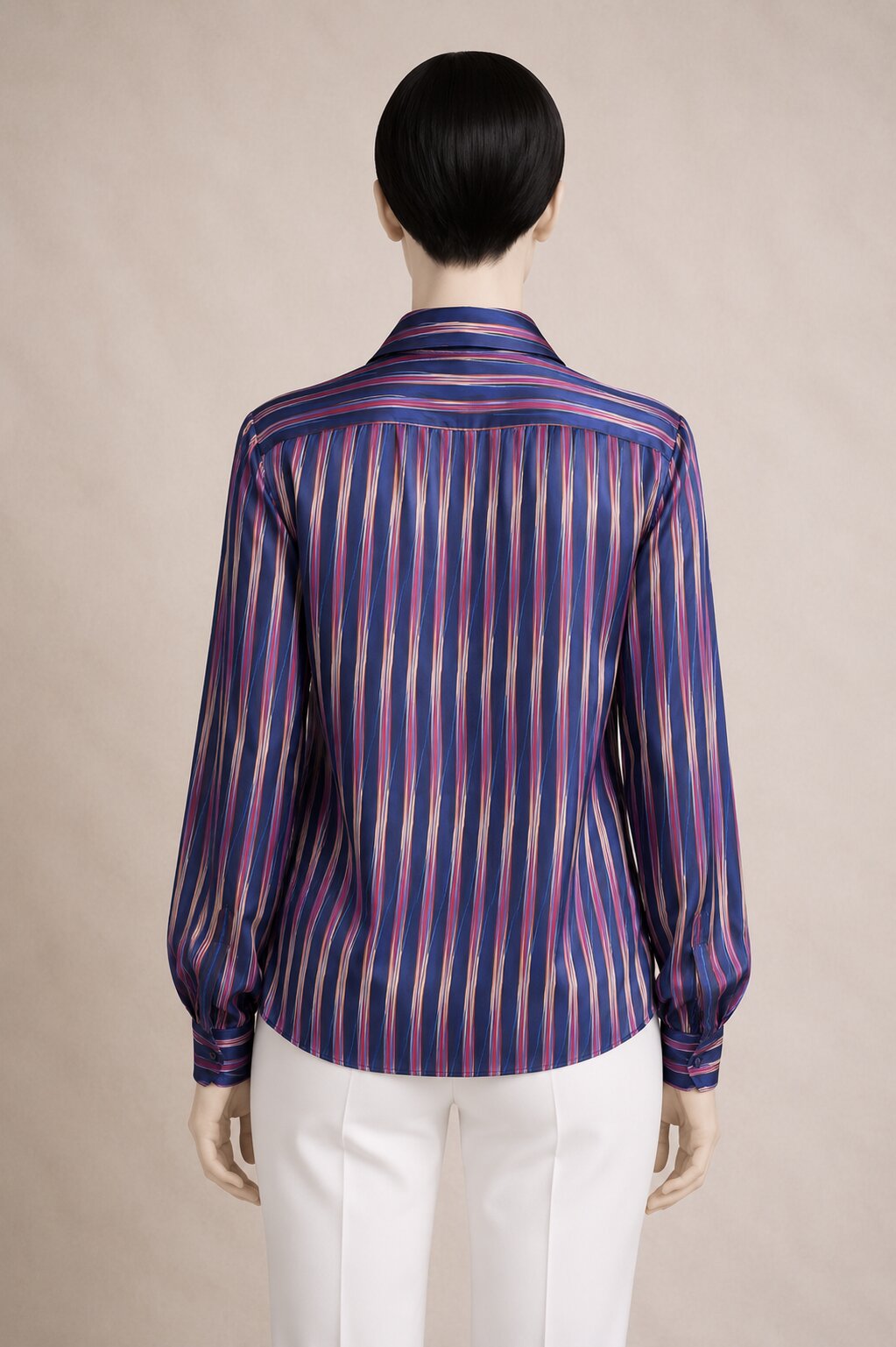 Blouse Rayée Vintage Authentique Lanvin Paris en Viscose