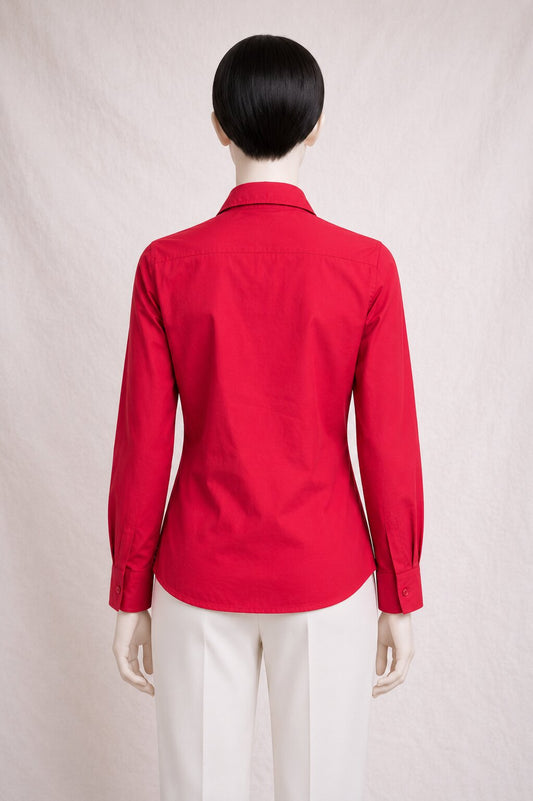 Vintage New Authentic Pierre Cardin Paris Red Shirt