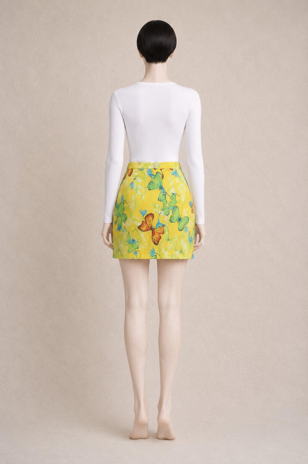 Jupe Mini Vintage Imprimé Papillons Kenzo Jungle Authentique