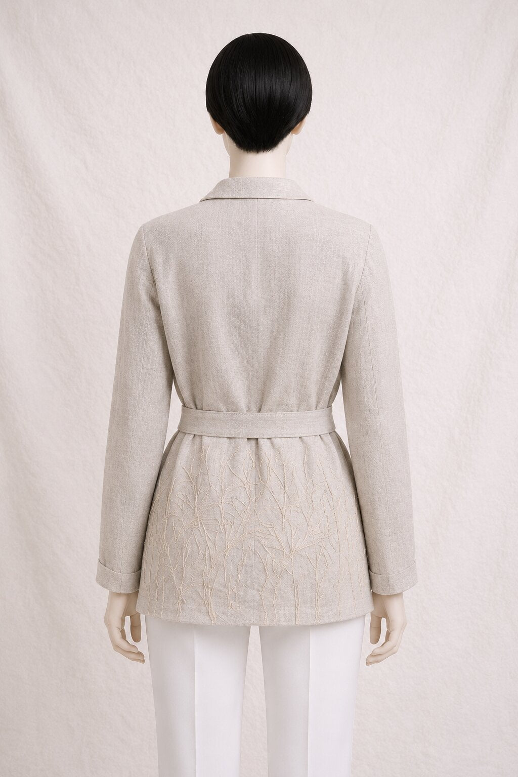 Vintage Jeff Galliano Paris Blazer in Natural Linen
