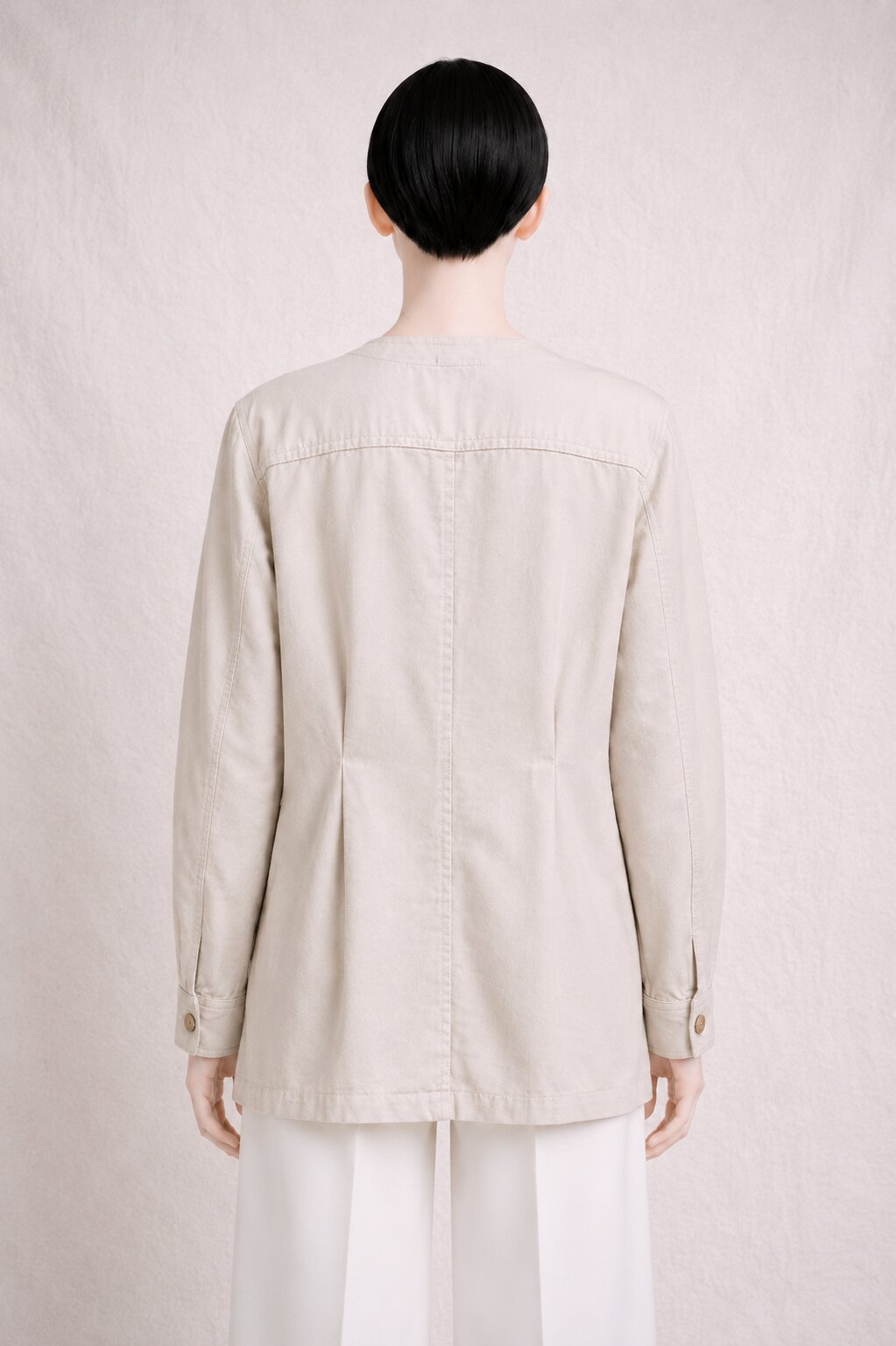 Authentique veste saharienne en laine sable Yves Saint Laurent vintage