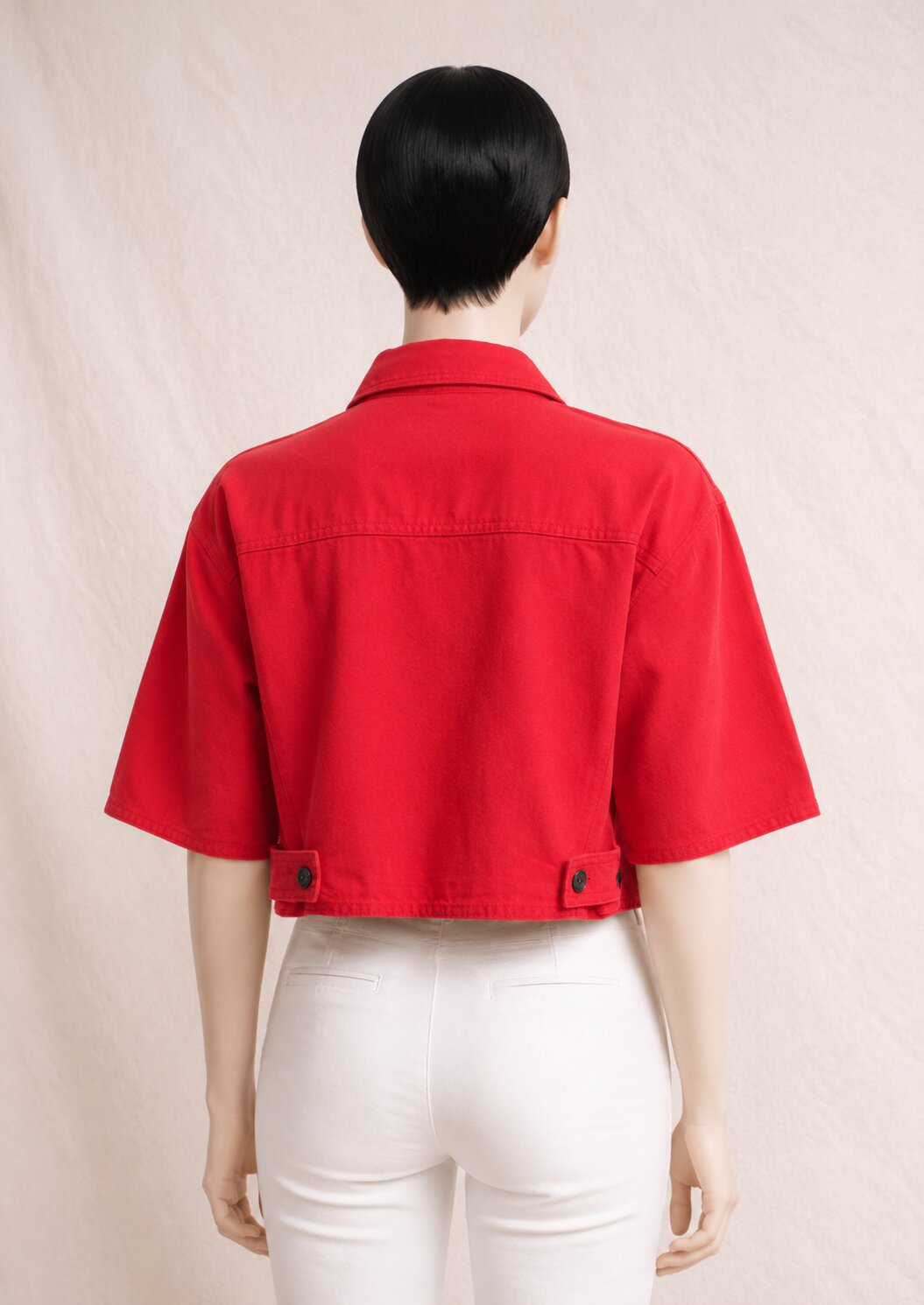 Short Sonia Rykiel Vintage Red Denim Jacket