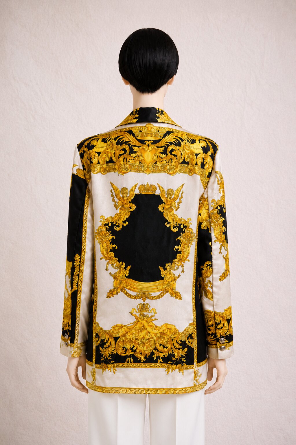 Long satin blazer Marina Sitbon for Kamosho Paris