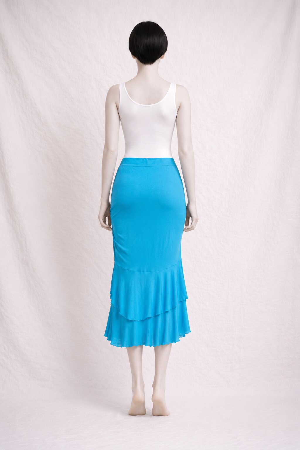 Turquoise Ruffled Skirt Moschino Jeans