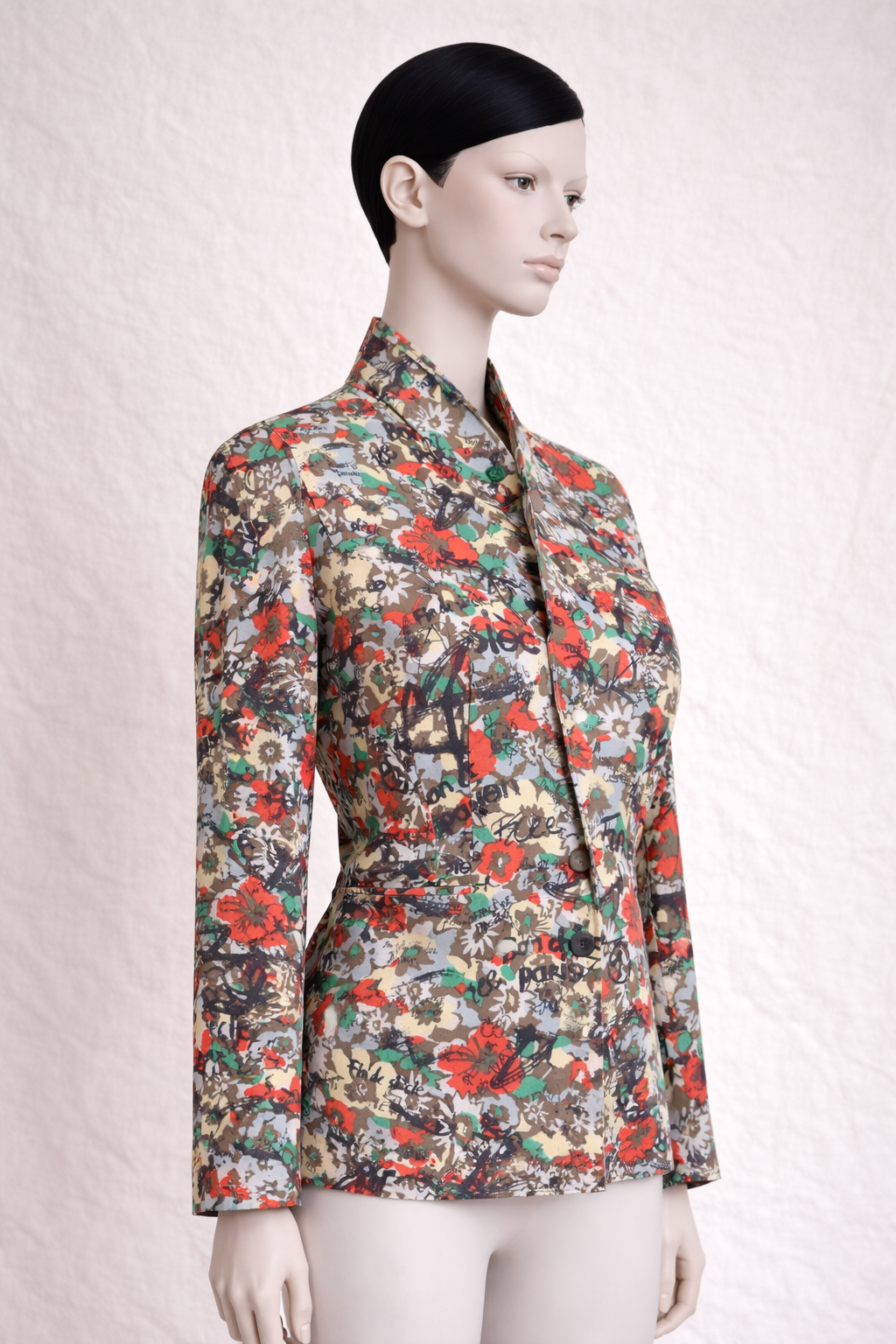 Blazer Jean Paul Gaultier Femme imprimée graffiti vintage authentique