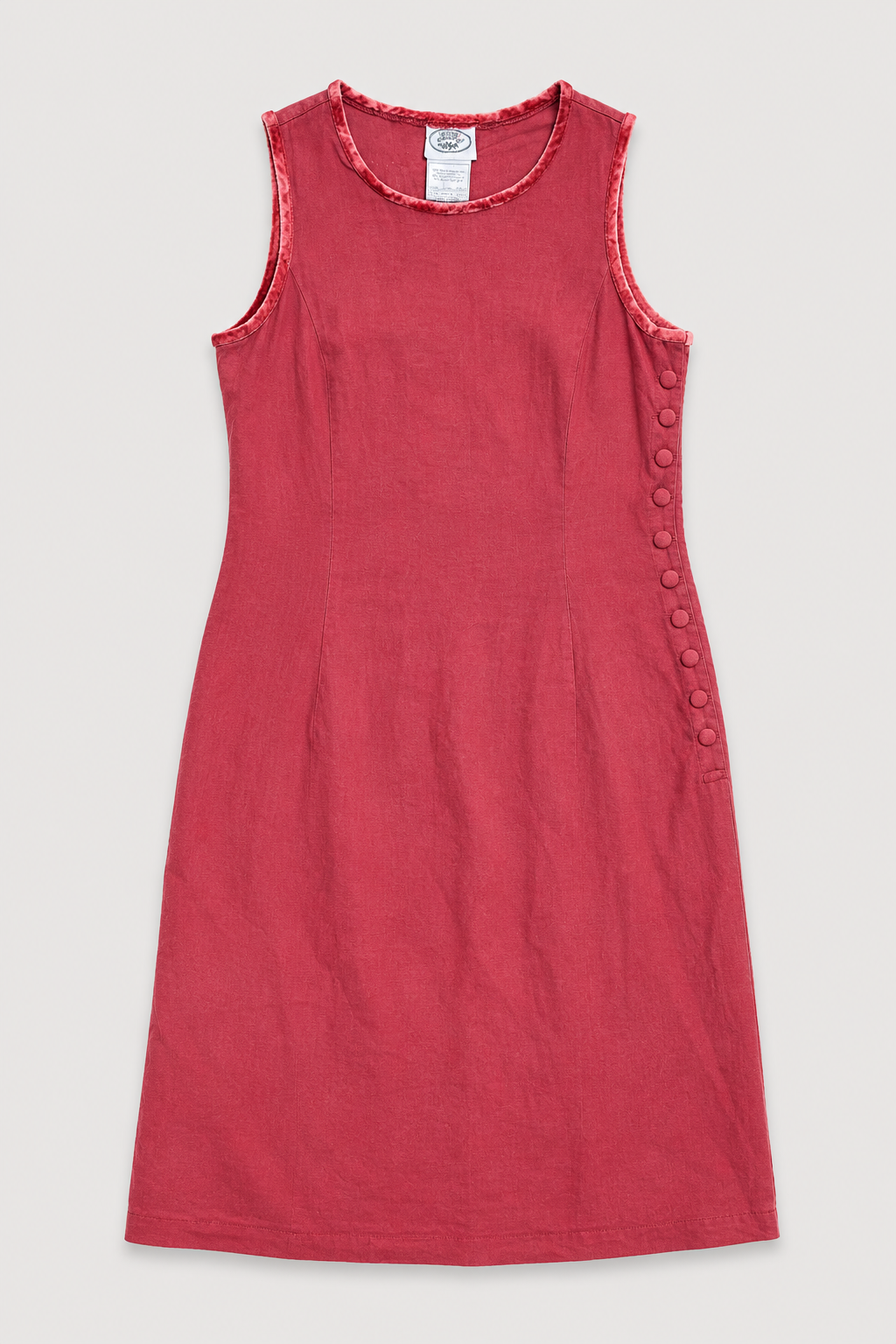 Robe d'été en lin terracota Laura Ashley vintage