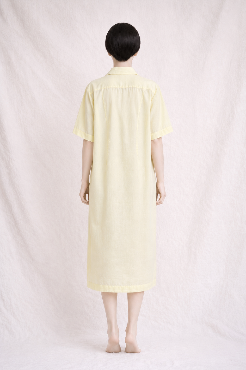 Robe en coton léger jaune Burberrys of London vintage authentique