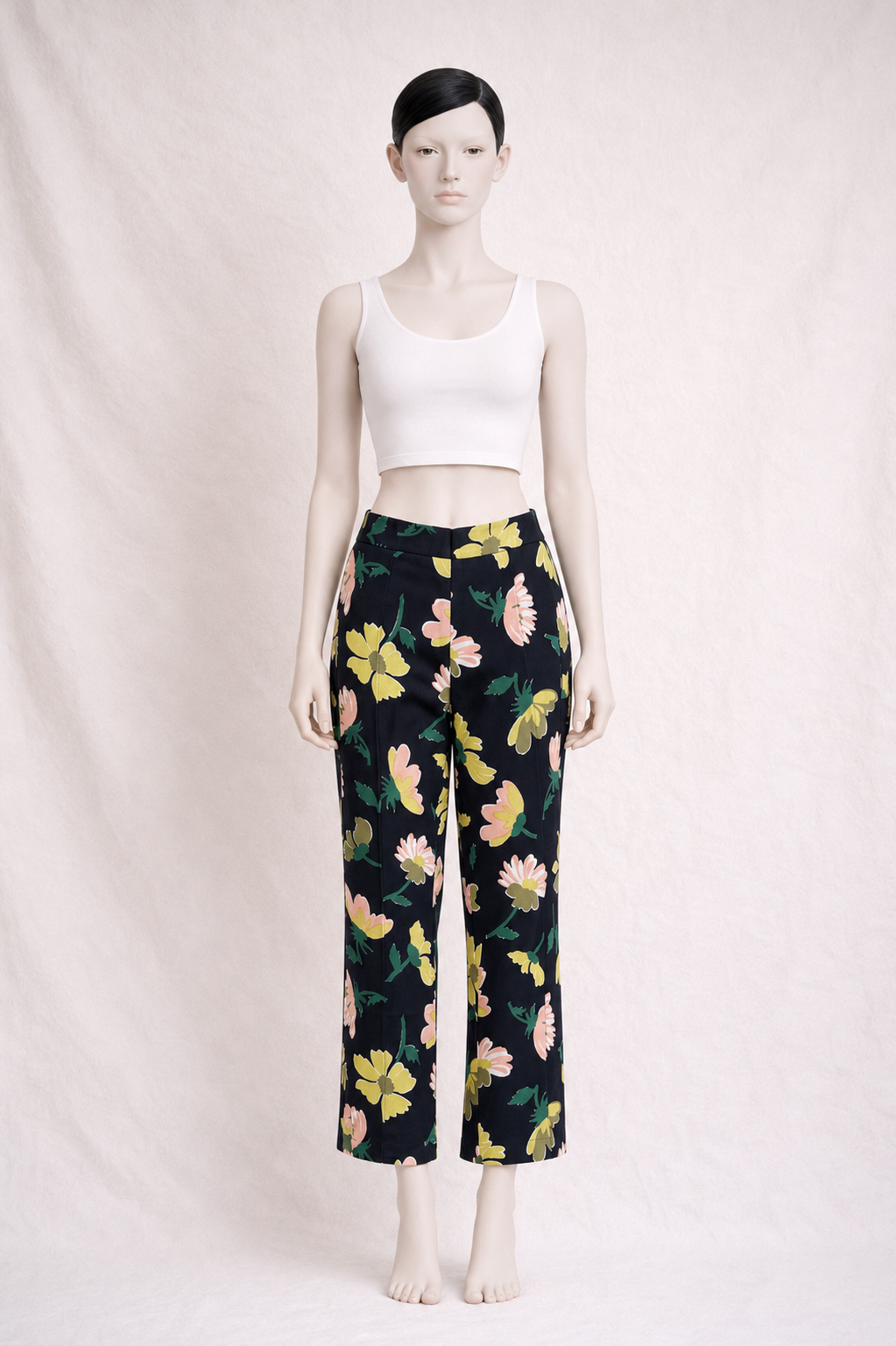 Pantalon en coton fleuri Marni neuve