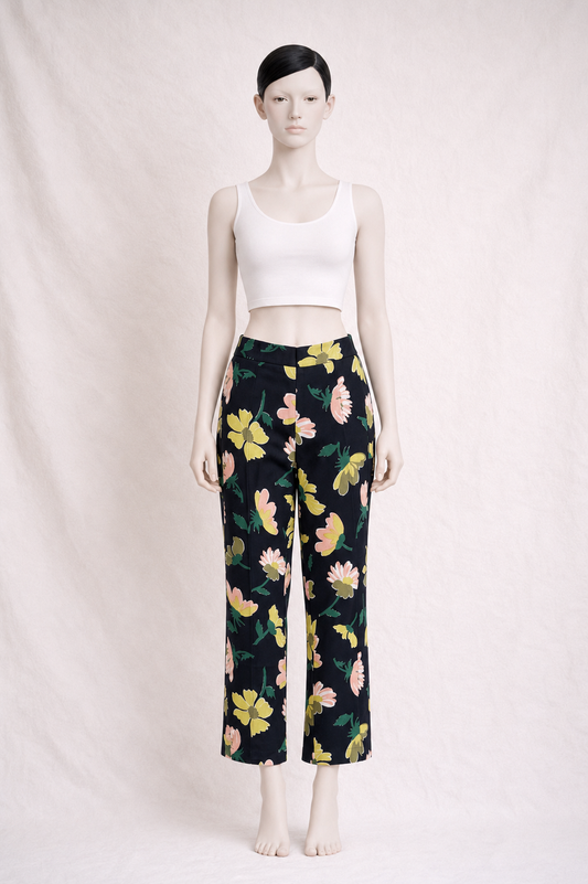 Pantalon en coton fleuri Marni neuve