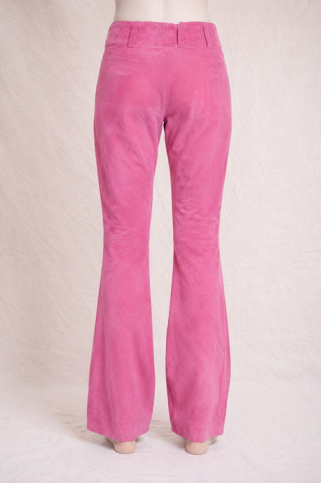 Authentique pantalon Dolce & Gabbana en daim rose fuchsia vintage