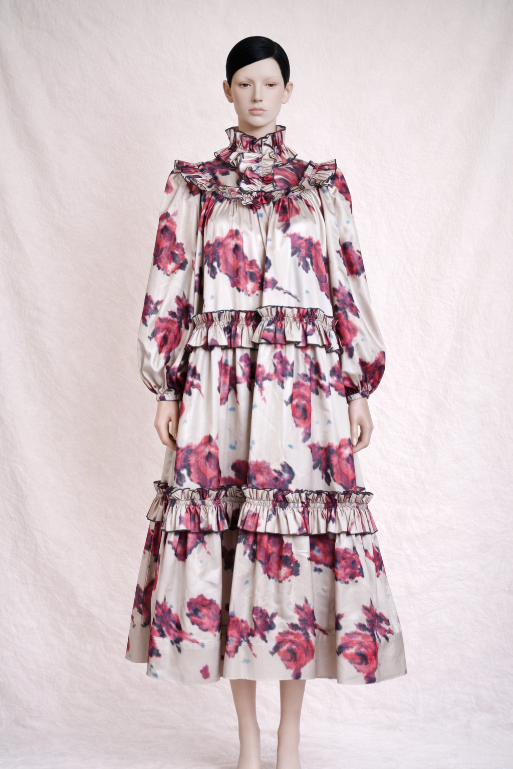 Robe en soie imprimé floral Marc Jacobs Runway