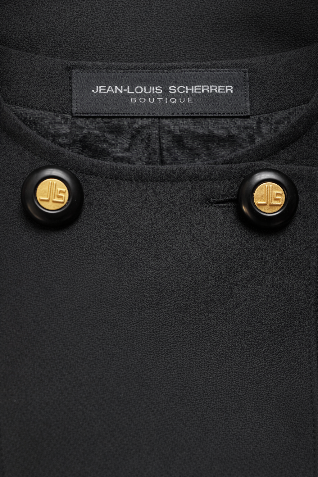 Robe vintage Jean-Louis Scherrer Boutique en laine noir