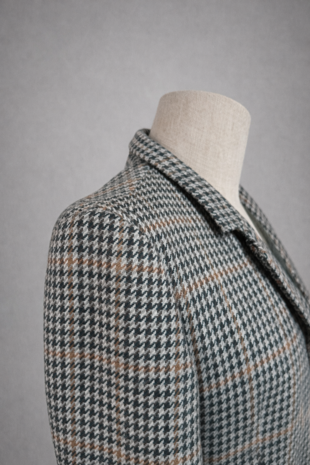 Blazer authentique Burberry en laine à motif pied-de-poule vintage