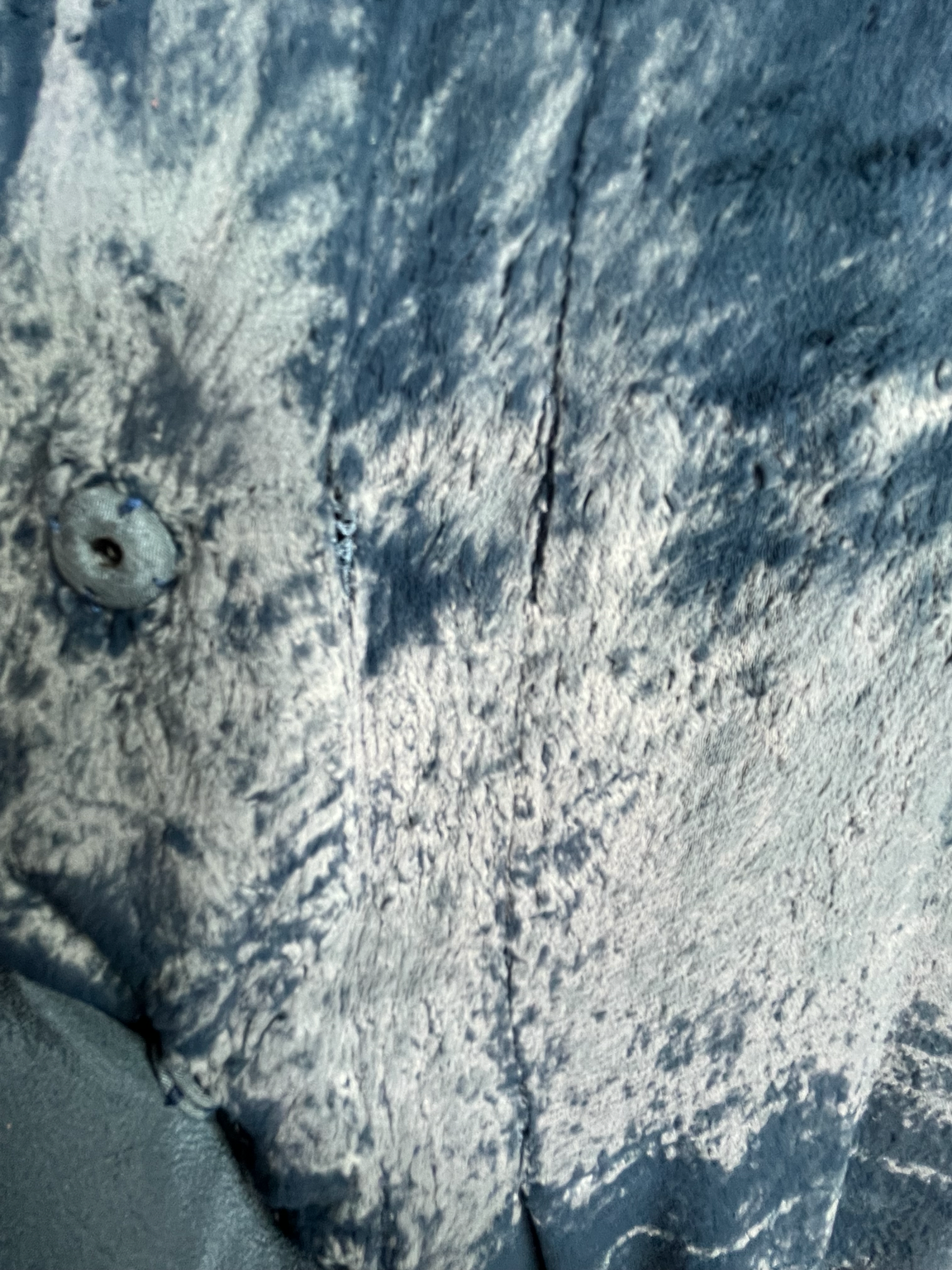 Robe Fendi en velours de soie bleu profond authentique