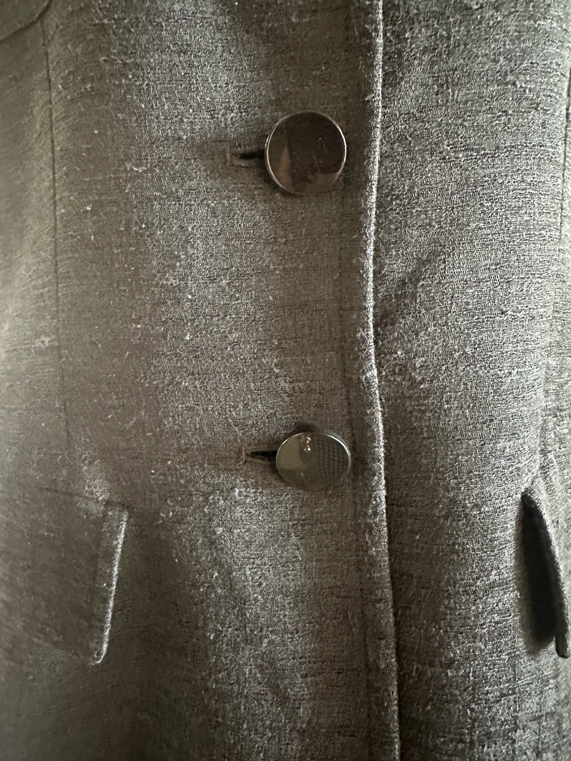 Blazer noir texturée manches courts Yves Saint Laurent vintage authentique