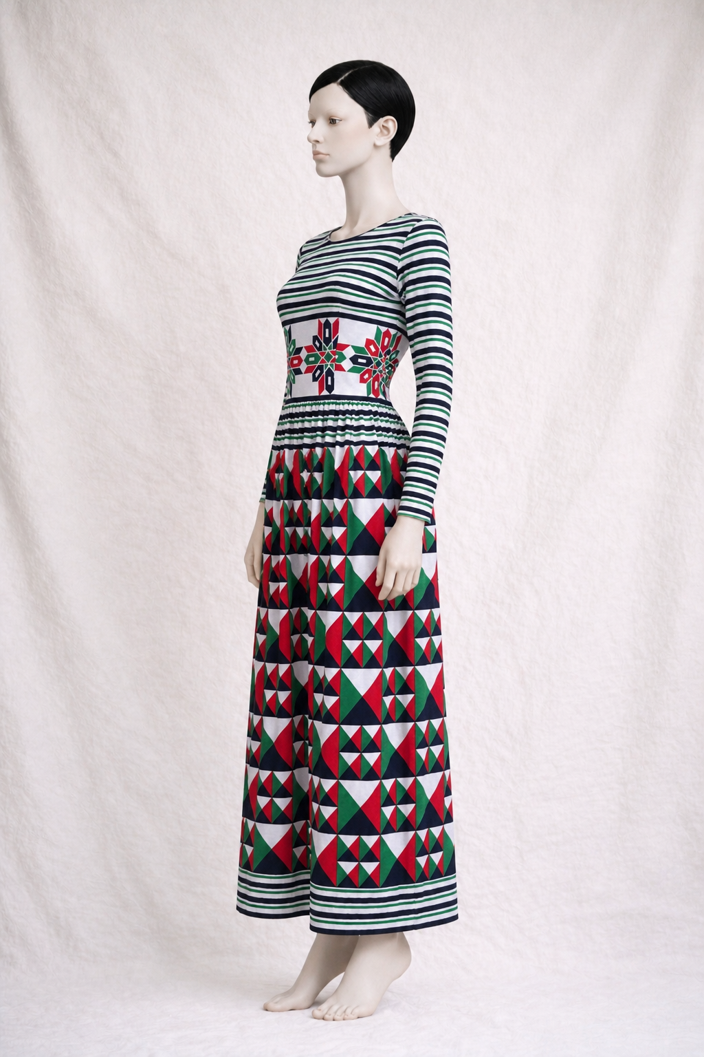 Robe longue authentique Lanvin Boutique vintage circa 70