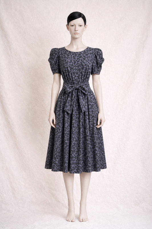 Robe Pierre Balmain Paris en coton imprimé vintage