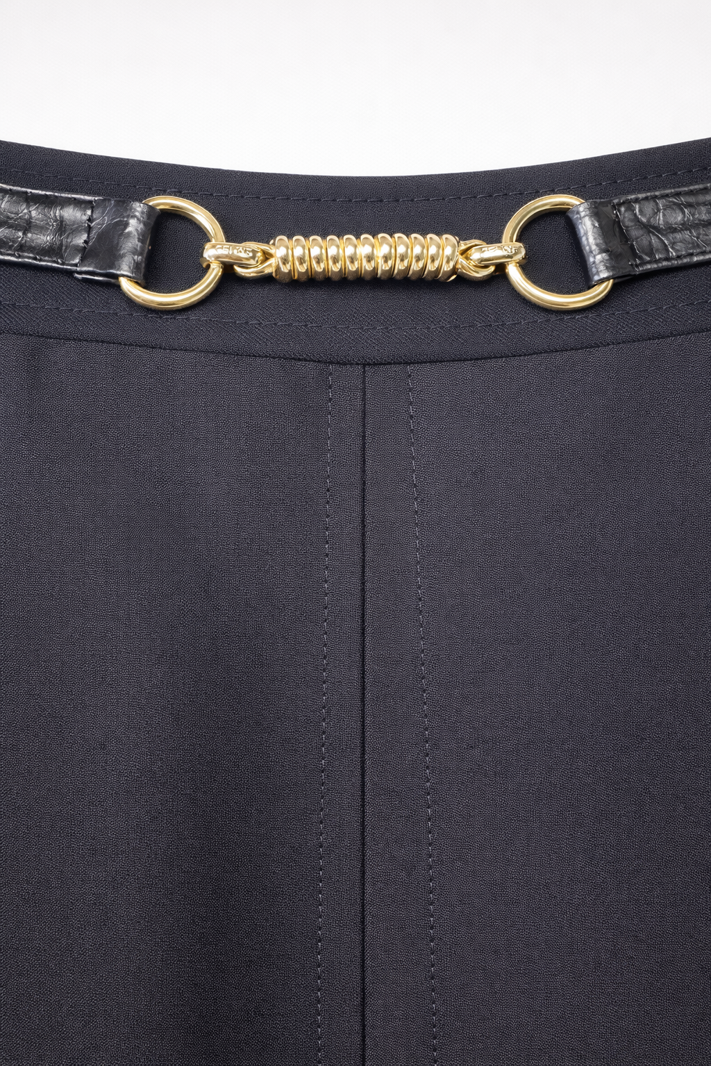 Jupe midi Céline Paris en laine vintage authentique