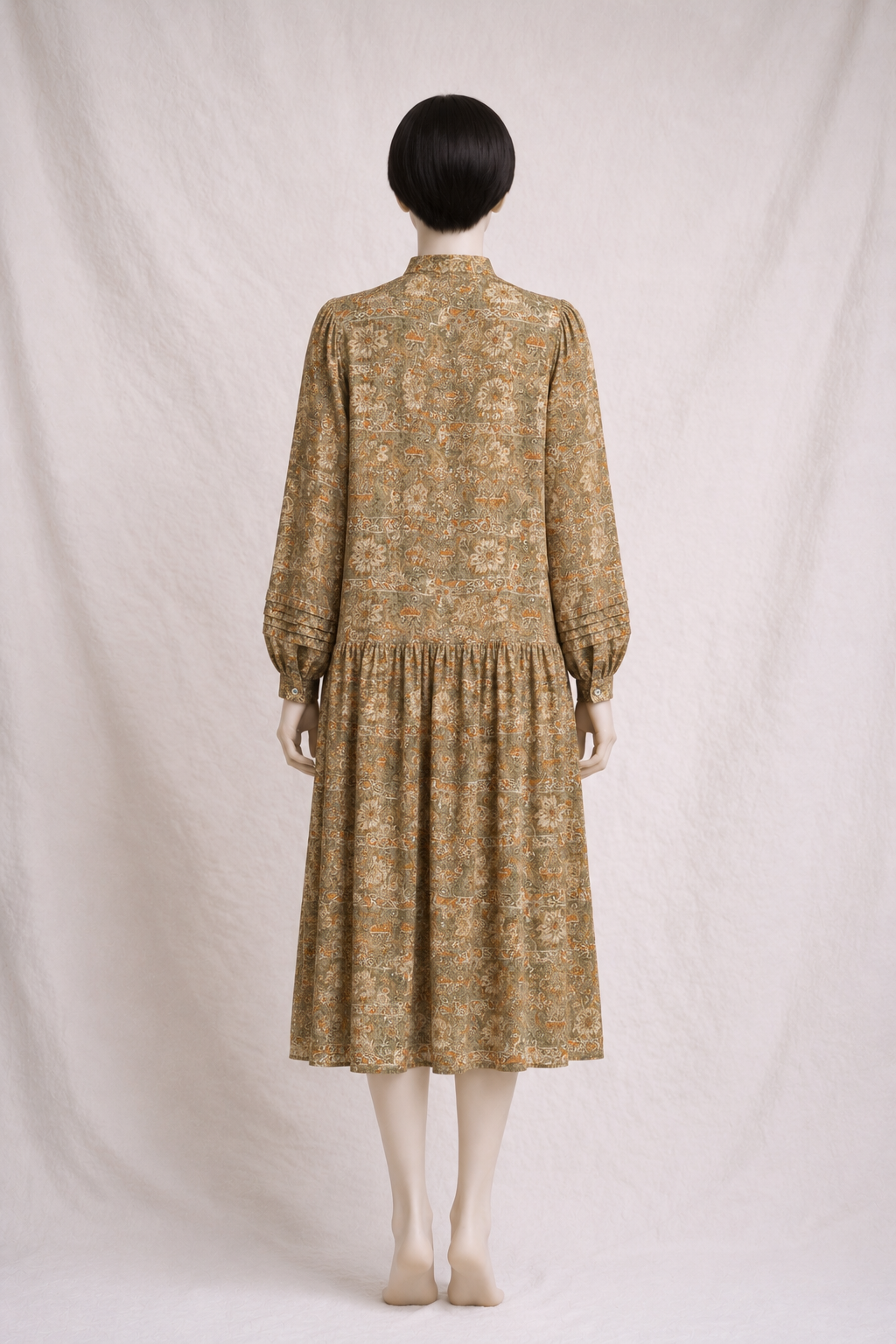 Robe longue en soie imprimée fleuri Christian Dior vintage authentique