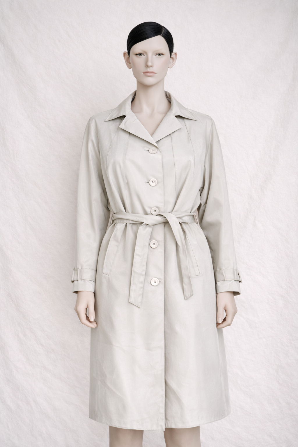 Trench Nina Ricci vintage authentique beige clair