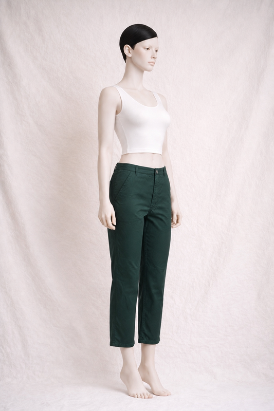 Green Cotton Trousers Marni Minimalism New