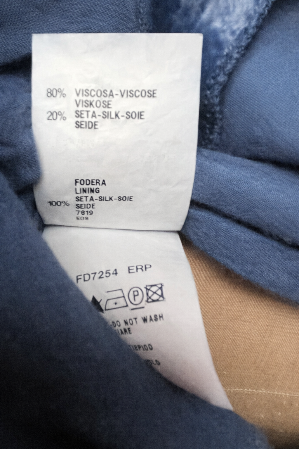 Robe Fendi en velours de soie bleu profond authentique