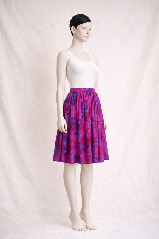 Jupe authentique Christian Dior en gaze de coton vintage