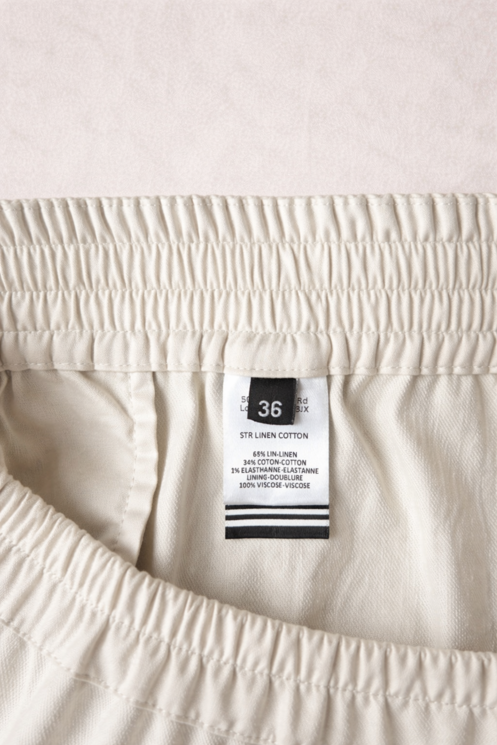Pantalon - culotte en lin et coton nude Joseph neuf