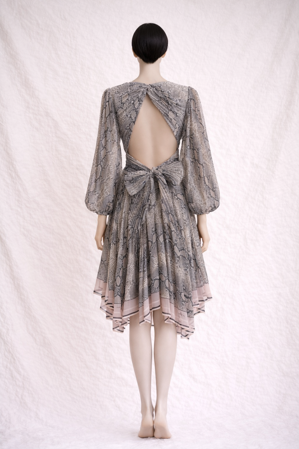 Robe courte Zimmermann à imprimé python authentique