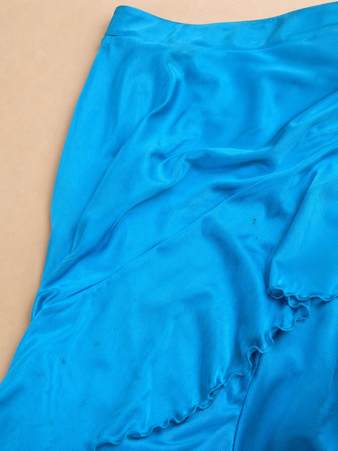 Turquoise Ruffled Skirt Moschino Jeans