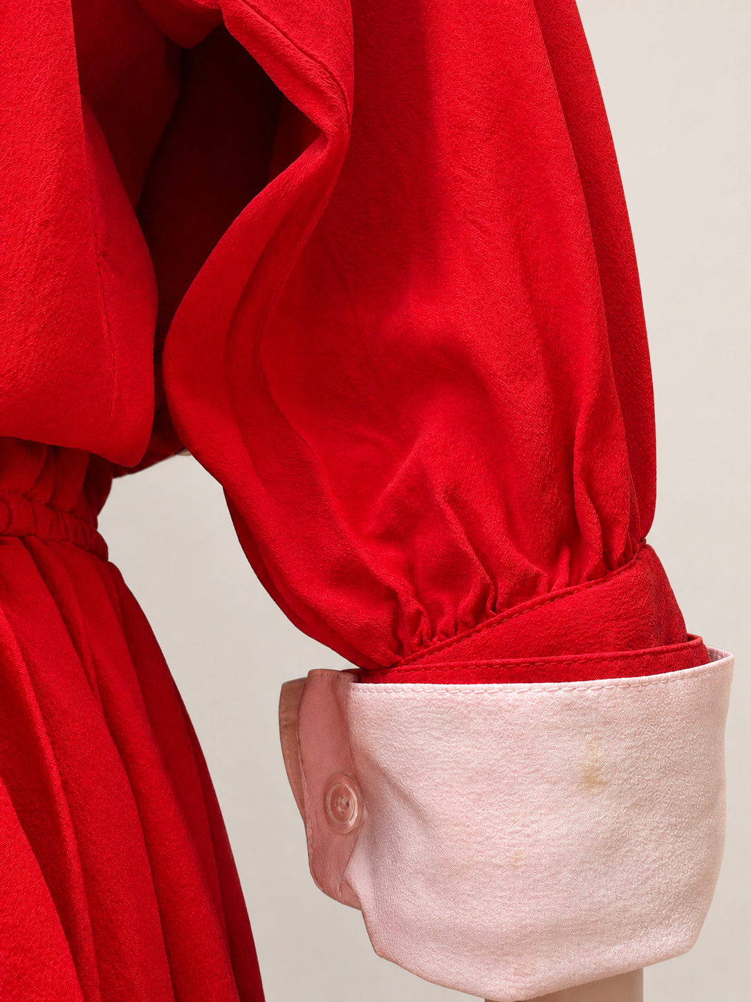 Robe en soie rouge Guy Laroche vintage