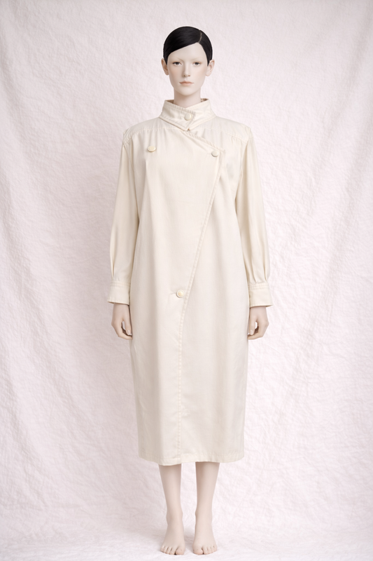 Robe futuriste en laine authentique Courrèges Paris circa 70