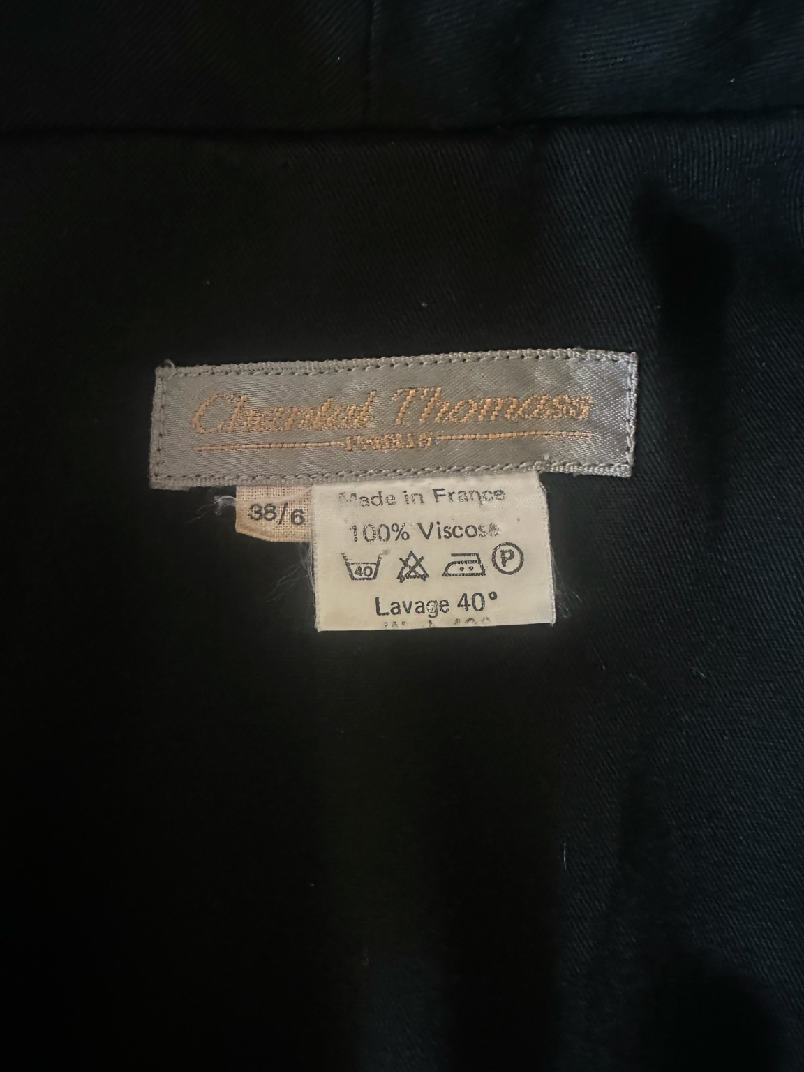 Veste oversizenoir Chantal Thomass vintage
