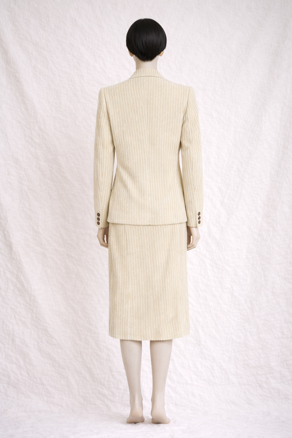 Ensemble tailleur jupe Céline Paris authentique vintage circa 70