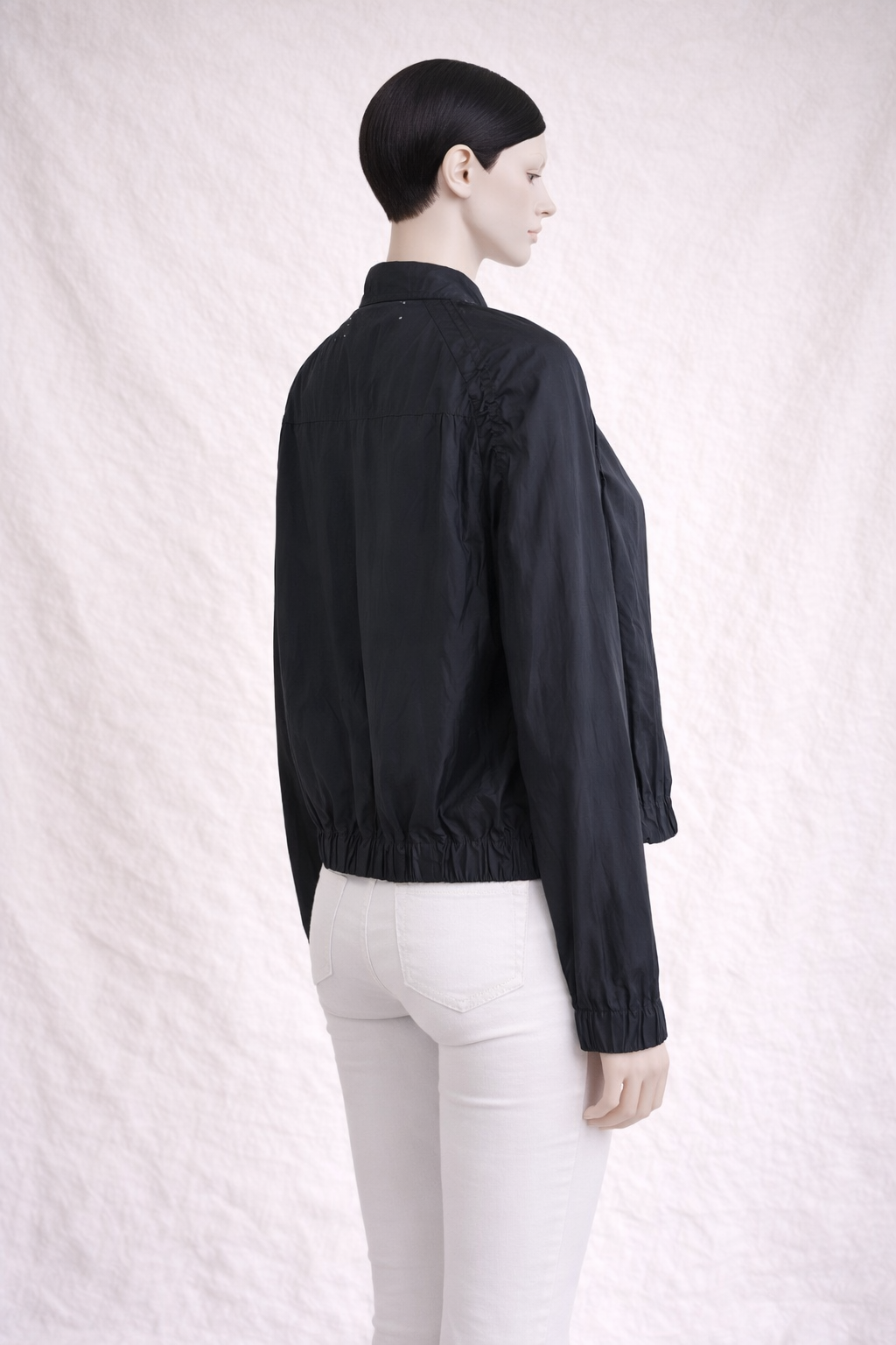 Veste court Marni bleu marine en soie