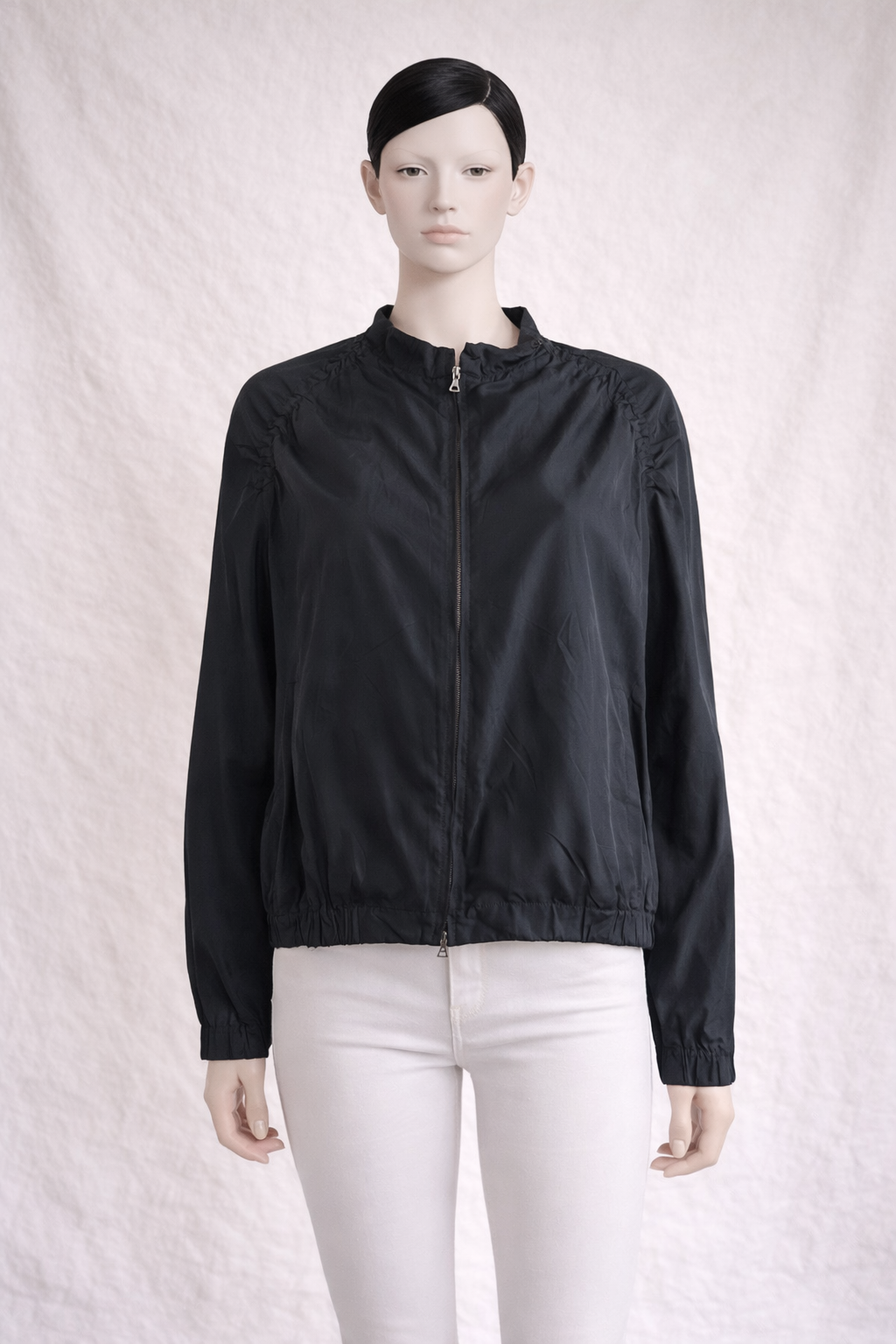 Veste court Marni bleu marine en soie