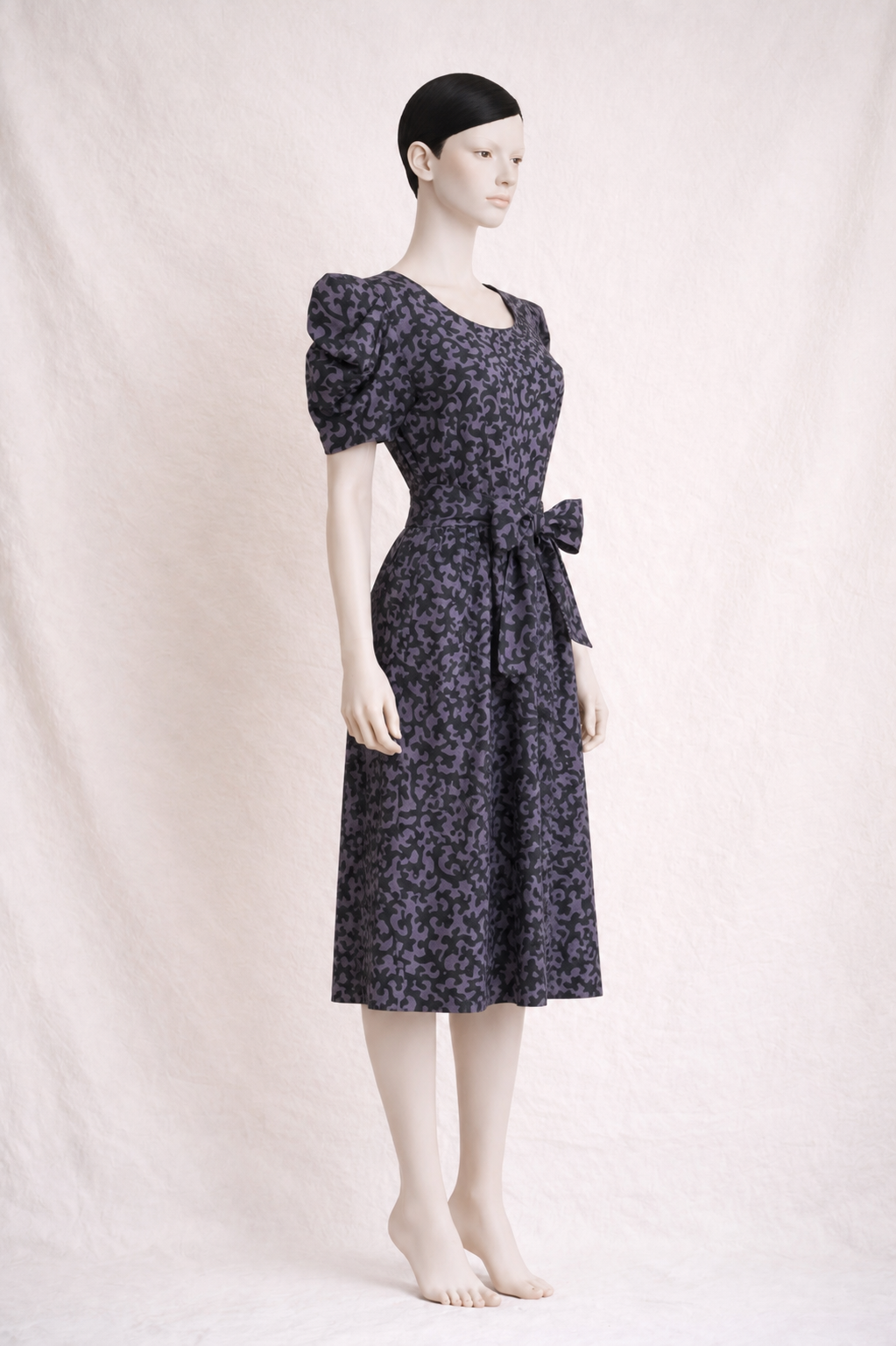 Robe Pierre Balmain Paris en coton imprimé vintage