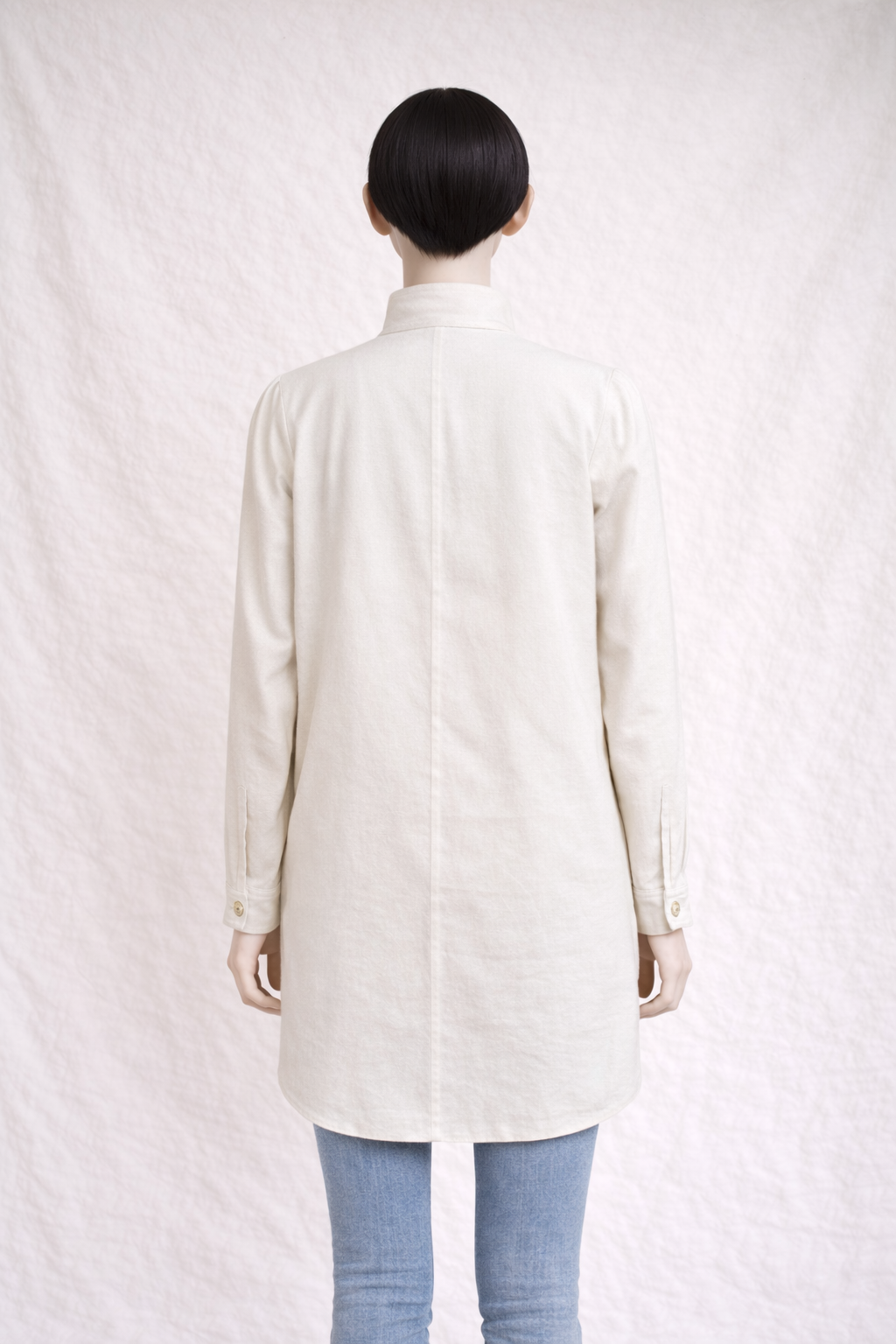 Chemise en laine blanch Guy Laroche vintage