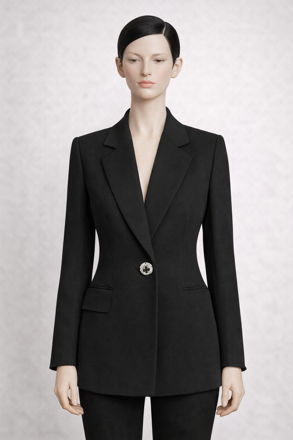 Blazer authentique Christian Dior Boutique noire laine vintage