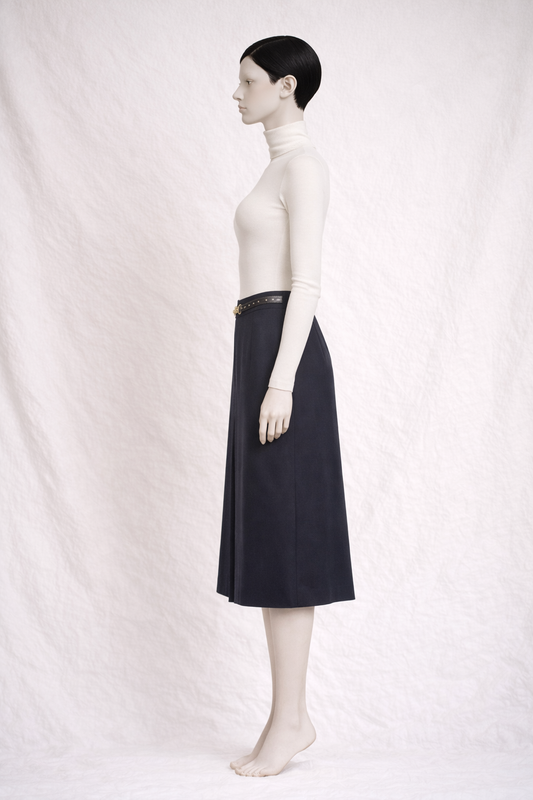 Céline Paris Vintage Authentic Wool Midi Skirt