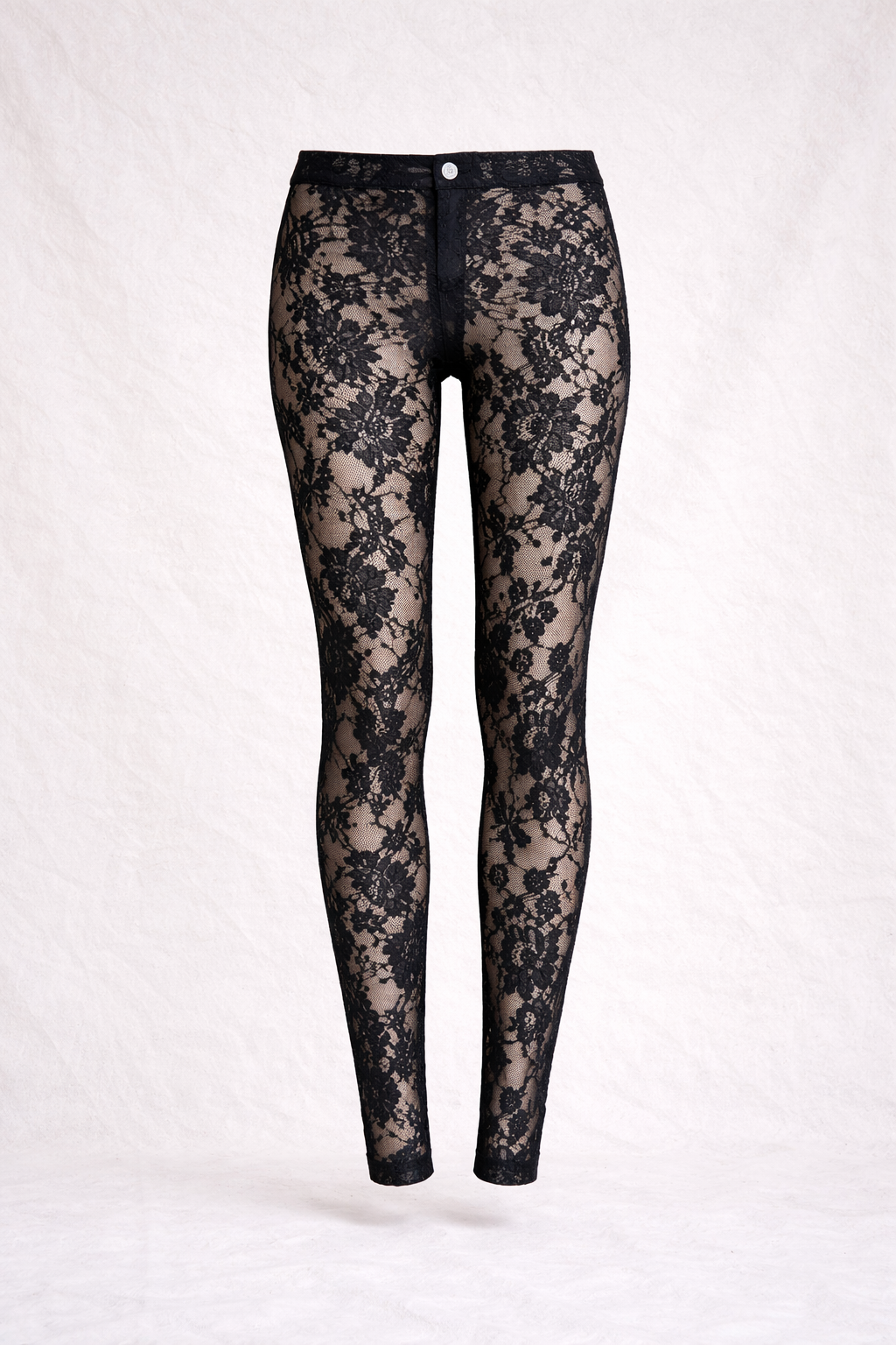 Legging Dolce & Gabbana authentique en dentelle noire florale neuf