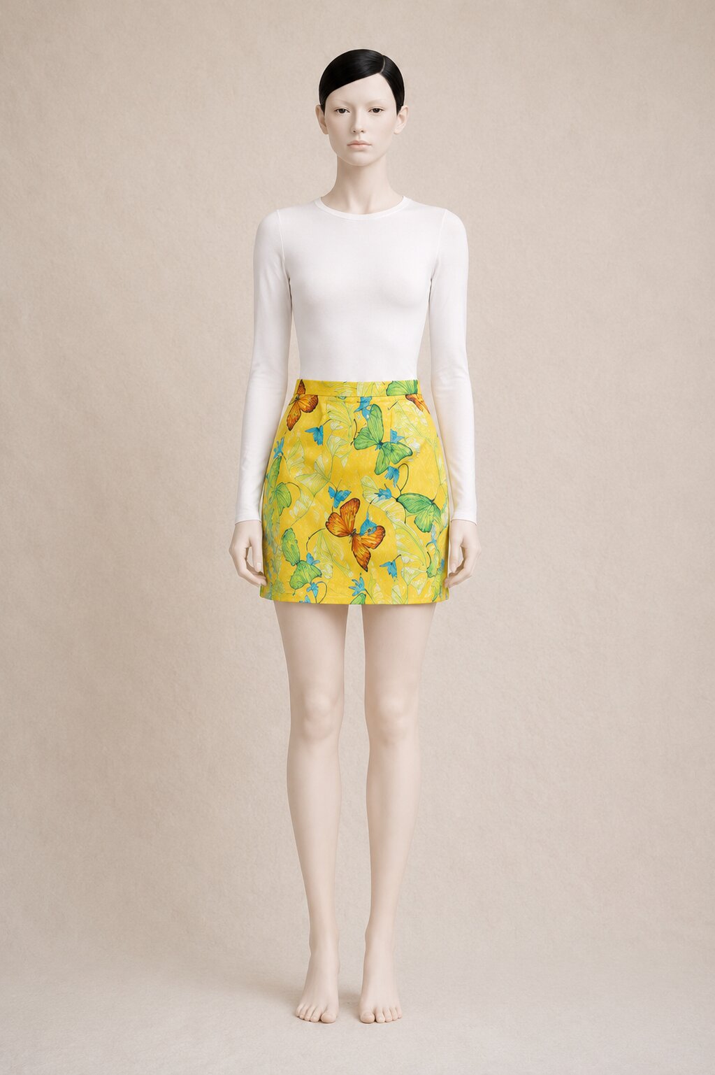 Jupe Mini Vintage Imprimé Papillons Kenzo Jungle Authentique