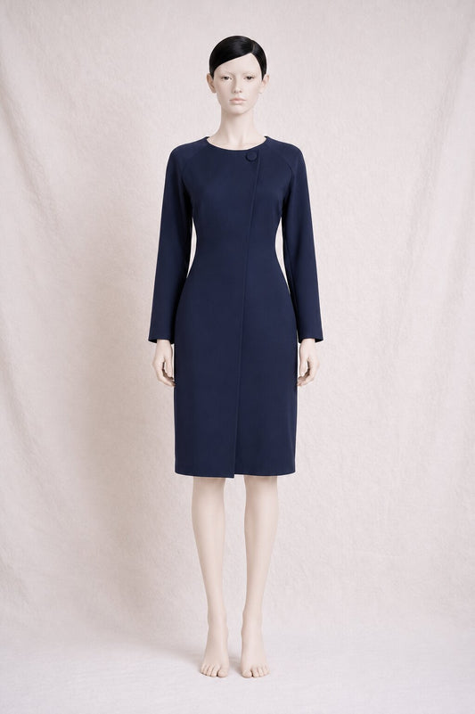 Straight dress JC de Castelbajac Paris navy blue vintage
