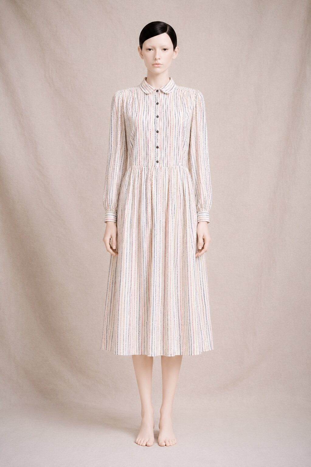 Authentique robe d'été Louis Féraud Paris en soie vintage