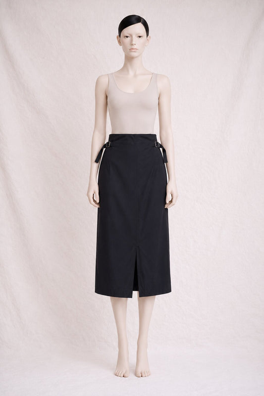 Yohji Yamamoto Y’s - Long black wool skirt