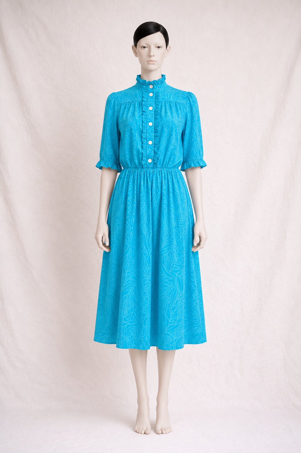 Laura Ashley vintage cotton dress with British romantic charm
