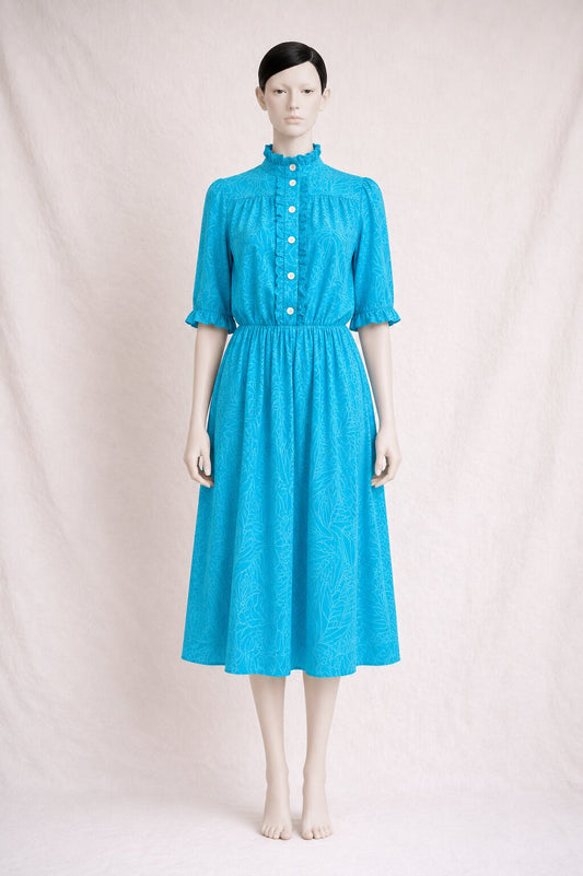 Laura Ashley vintage cotton dress with British romantic charm